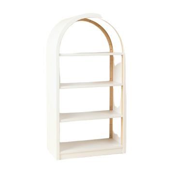 Maple Bluff Freestanding Bookcase - White (synthetic illustration; no displayed measurements)