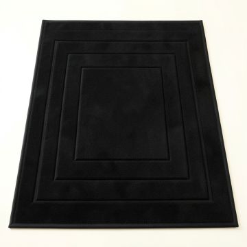 Olive Arc Rectangular Outdoor Rug - Black (synthetic illustration; no displayed measurements)