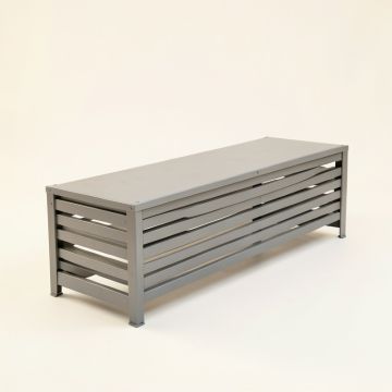 Laurel Canyon Narrow Outdoor Storage Bench - Gray (synthetic illustration; no displayed measurements)