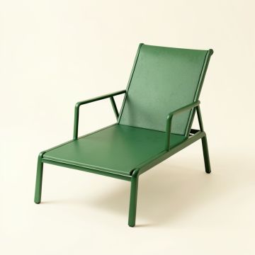 Dawn Bend Outdoor Lounge Chair - Green (synthetic illustration; no displayed measurements)