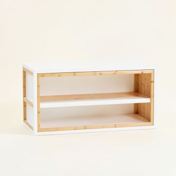 Hazel Bend Low Bookcase - White (synthetic illustration; no displayed measurements)