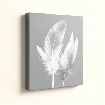 Geo Feathers Iv - Wrapped Canvas Graphic Art Print (synthetic illustration; no displayed measurements)