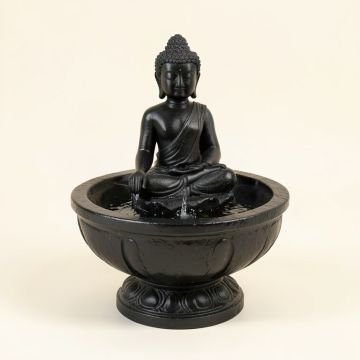 Resin Buddha Wall Fountain With Light (synthetic illustration; no displayed measurements)