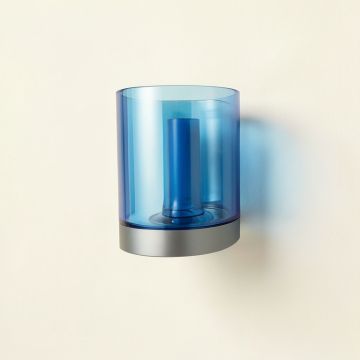 Elm Dell Wall Sconce Mounted On A Plain Wall - Blue (synthetic illustration; no displayed measurements)