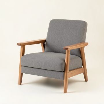 Briar Dale Upholstered Armchair - Gray (synthetic illustration; no displayed measurements)