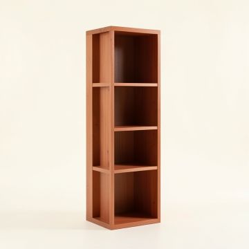 Birch Arc Narrow Cubby Tower (synthetic illustration; no displayed measurements)