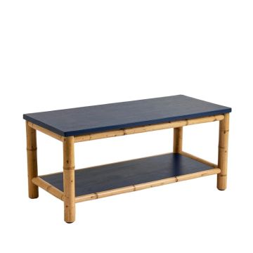 Willow Arc Indoor Bench - Navy