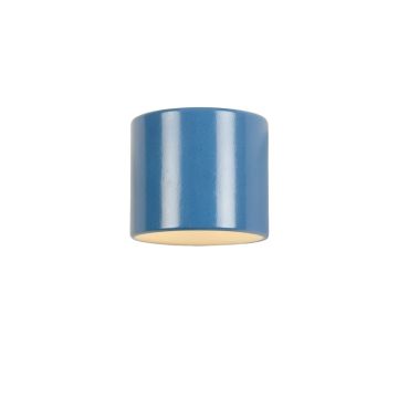 Pine Bluff Wall Sconce Mounted On A Plain Wall - Blue
