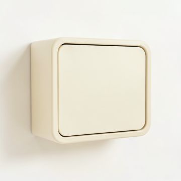 Hill Edge Wall-Mounted Entry Cabinet - Cream (synthetic illustration; no displayed measurements)