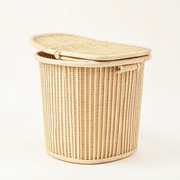 River Bluff Laundry Hamper - Cream (synthetic illustration; no displayed measurements)