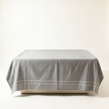 Willow Crest Flat Bed Sheet - Gray (synthetic illustration; no displayed measurements)