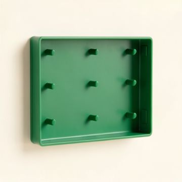 Hill Bridge Empty Wall-Mounted Tool Organizer Panel - Green (synthetic illustration; no displayed measurements)