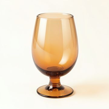 Lehner Owl In Tree 12 Oz . Glass Goblet (synthetic illustration; no displayed measurements)