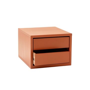 Maple Crossing Small-Parts Storage Drawer Cabinet - Terracotta