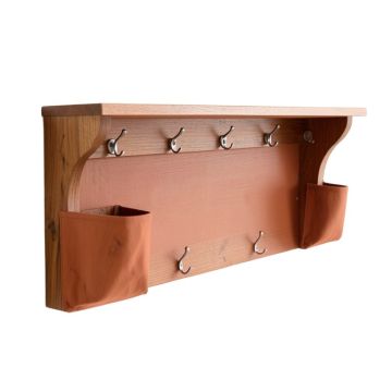 Field Dale Wall-Mounted Entryway Organizer Shelf - Terracotta