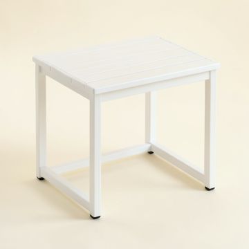 Spruce Crossing Compact Balcony Table - White (synthetic illustration; no displayed measurements)
