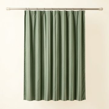 Glen Arc Shower Curtain Hanging Flat From A Plain Rod (synthetic illustration; no displayed measurements)