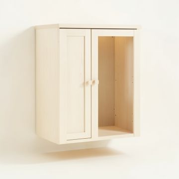 Spruce Dell Wall-Mounted Laundry Cabinet - Ivory (synthetic illustration; no displayed measurements)