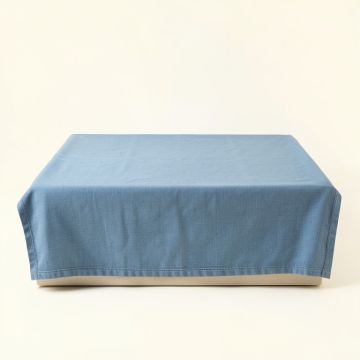 Willow Edge Flat Bed Sheet - Blue (synthetic illustration; no displayed measurements)