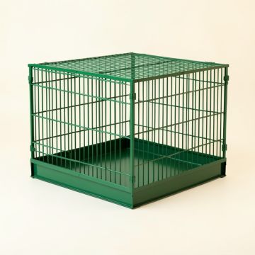 Fern Falls Empty Furniture-Style Pet Crate - Green (synthetic illustration; no displayed measurements)