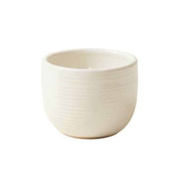 Olive Brook Empty Candle Holder - White