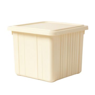 Dawn Crest Closed Outdoor Storage Box - Ivory