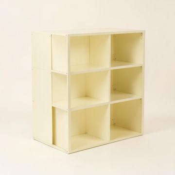 Ridge Crest Desktop Shelving Unit - Ivory (synthetic illustration; no displayed measurements)