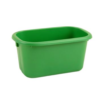 Oak Bend Empty Railing Planter With Integral Brackets - Green