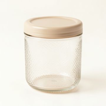 Glen Brook Storage Canister With Lid - Beige (synthetic illustration; no displayed measurements)