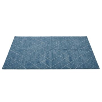 Aspen Bend Rectangular Area Rug - Blue