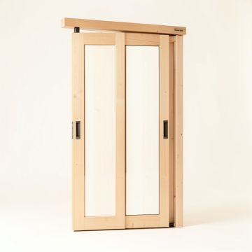 Planum Glass Sliding Closet Door (synthetic illustration; no displayed measurements)