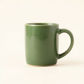 Summit Arc Ceramic Mug - Green (synthetic illustration; no displayed measurements)
