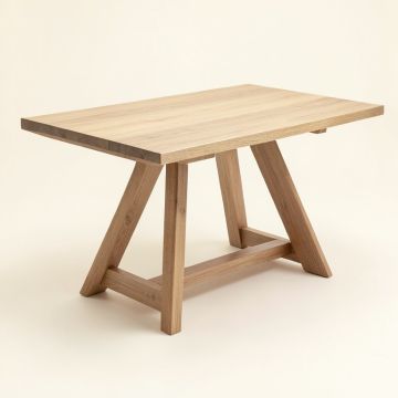 Araby Trestle Dining Table (synthetic illustration; no displayed measurements)
