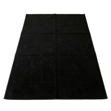 Brook Bend Rectangular Area Rug - Black