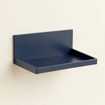 Stone Arc Wall-Mounted Shelf - Navy (synthetic illustration; no displayed measurements)