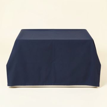 Ash Brook Flat Bed Sheet - Navy (synthetic illustration; no displayed measurements)