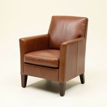 Rose Genuine Leather Upholstered Dining Chair (synthetic illustration; no displayed measurements)