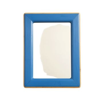 Hill Brook Framed Wall Mirror - Blue