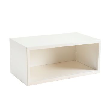 Dawn Bend Shoe Storage Bench - White