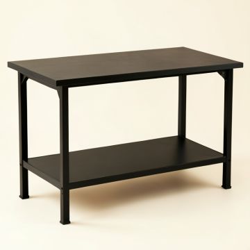 Holly Edge Empty Workshop Workbench - Black (synthetic illustration; no displayed measurements)