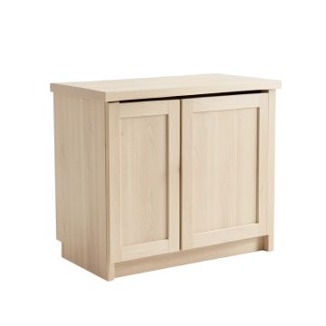 Oak Arc Freestanding Laundry Folding Counter - Beige