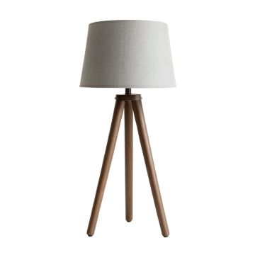 Alder Bridge Floor Lamp With A Plain Fabric Shade - Gray