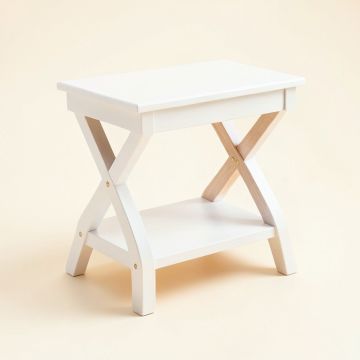 Summit Arc Side Table - White (synthetic illustration; no displayed measurements)