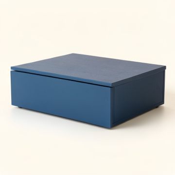 Dawn Bridge Desktop Monitor Riser - Blue (synthetic illustration; no displayed measurements)