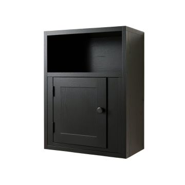 Harbor Canyon Wall-Mounted Entry Cabinet - Black