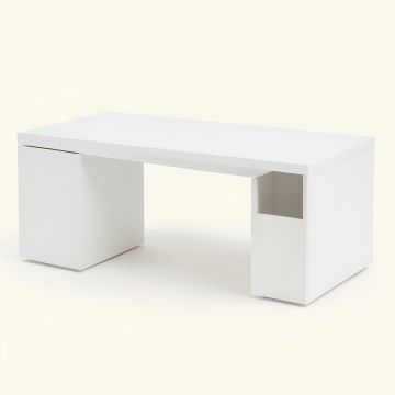 Alder Branch Desktop Monitor Riser - White (synthetic illustration; no displayed measurements)