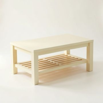 Ash Falls Coffee Table - Cream (synthetic illustration; no displayed measurements)