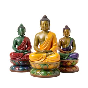 4 Piece Andria Buddha Ganti Meditation Figurine Set