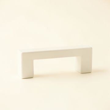 Dune Crossing Cabinet Handle Without Packaging - White (synthetic illustration; no displayed measurements)