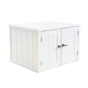 Laurel Canyon Empty Furniture-Style Litter Enclosure - White